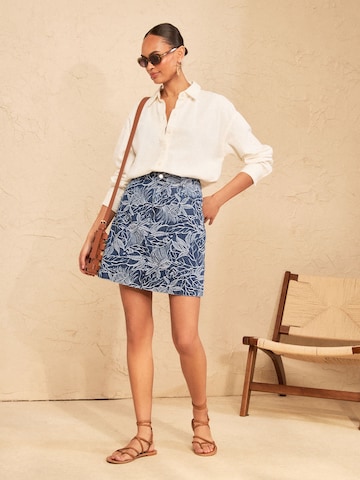 love & roses Rock in Blau