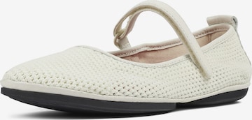 CAMPER Ballet Flats with Strap ' Right Nina ' in White: front