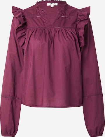 ONLYBluza 'ONLEDDA' - ljubičasta boja: prednji dio