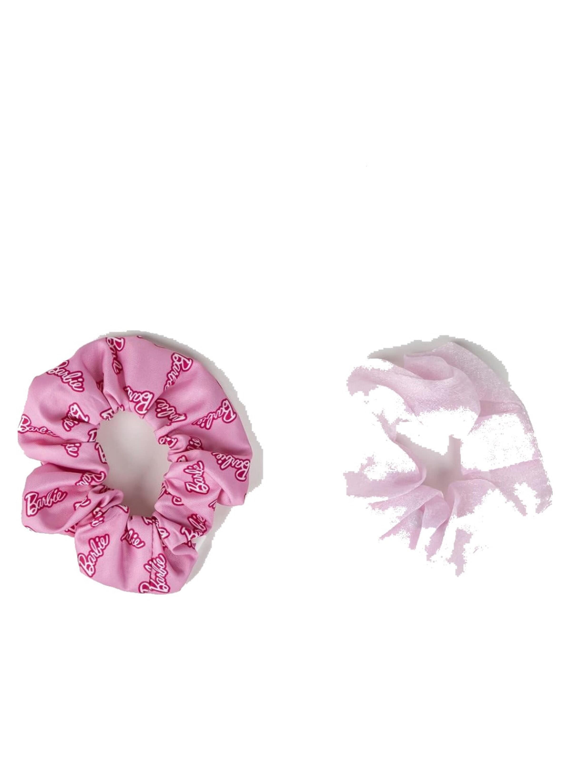 BARBIE Set 'Barbie Beauty Set Haarborstel Toilettas Haar scrunchies Cadeauverpakking' in Roze