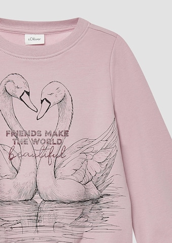 Sweat-shirt s.Oliver en rose