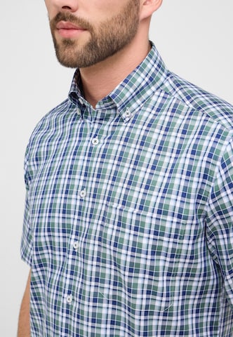 ETERNA Comfort fit Button Up Shirt in Blue