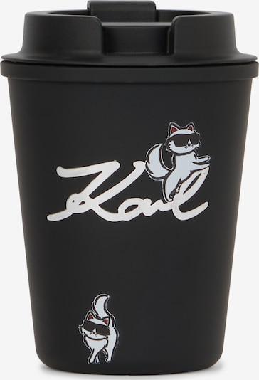 Karl Lagerfeld Termo posuda 'Ikon Choupette' u crna / bijela, Pregled proizvoda