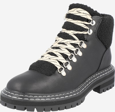 ONLY Bottines à lacets 'Beth' en crème / noir, Vue avec produit