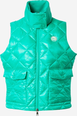 No. 1 Como Bodywarmer 'CELINE' in Groen: voorkant