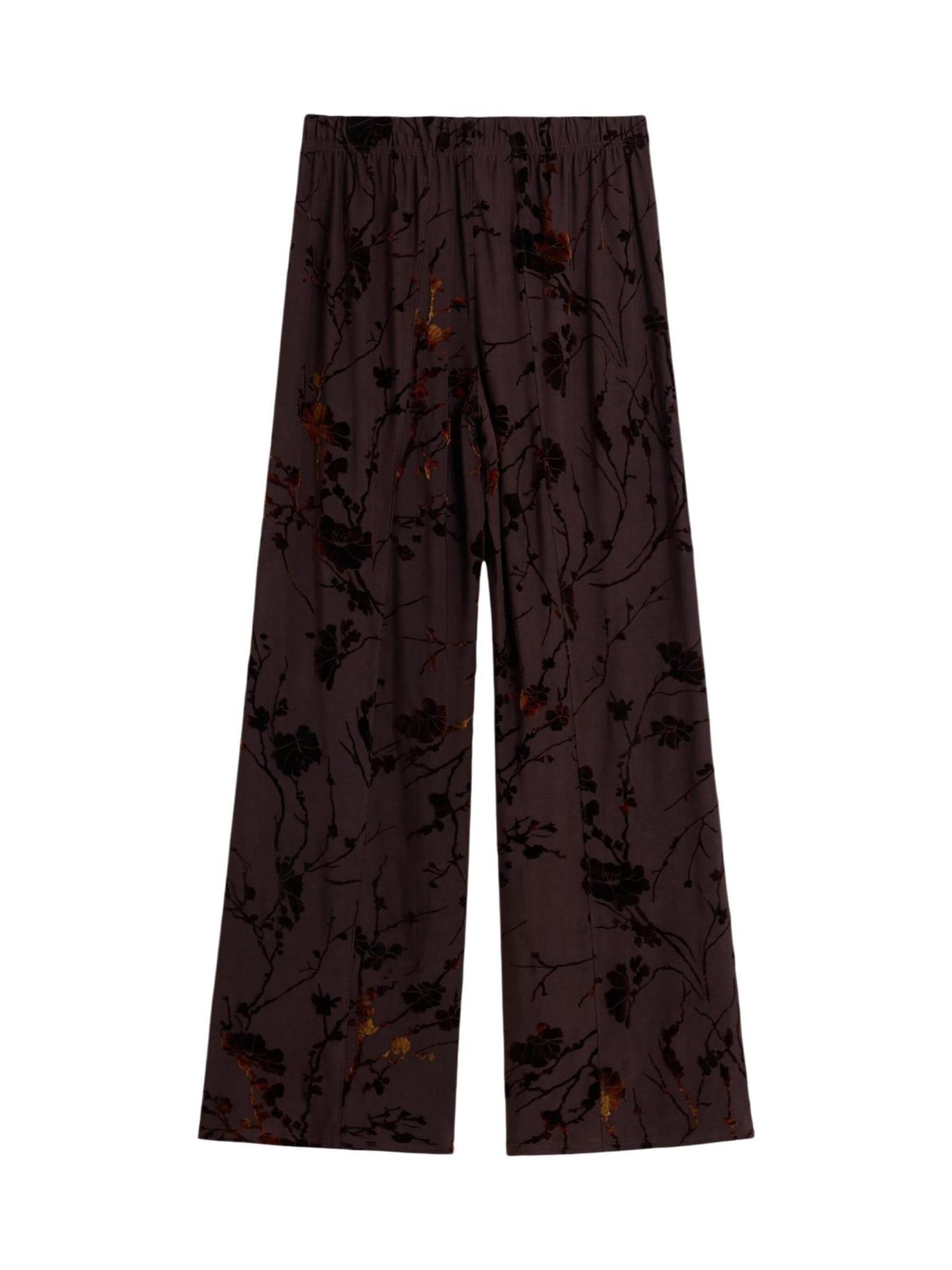 Desigual - Pierna ancha Pantalón 'BUCAREST' en marrón: frente