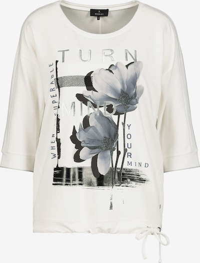 Tricou 'Blume' monari pe negru / argintiu / alb, Vizualizare produs