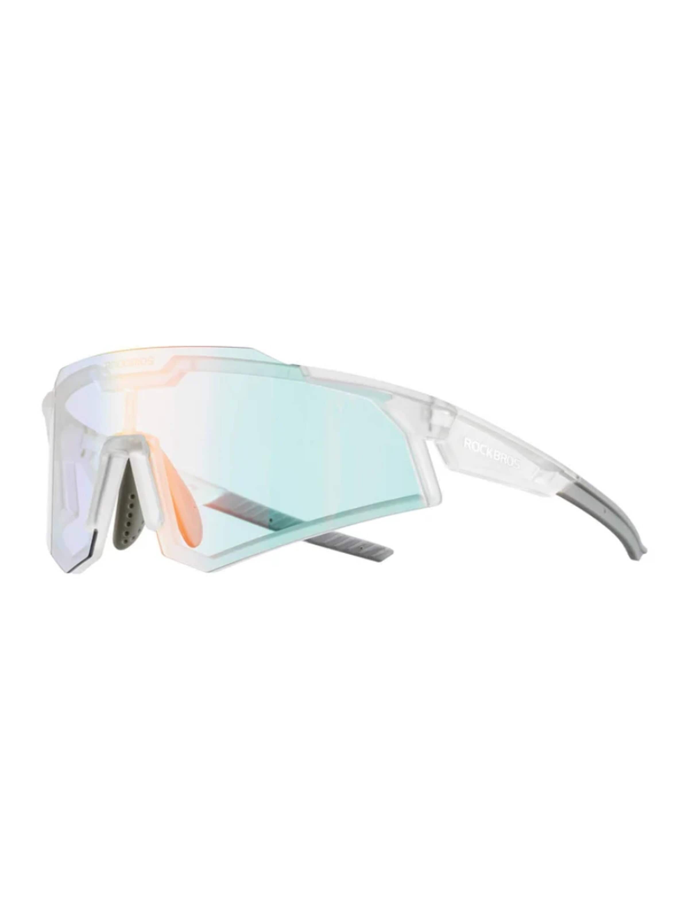 ROCKBROS Sports Glasses 'Photochrome Fahrradbrille UV400' in Transparent: front