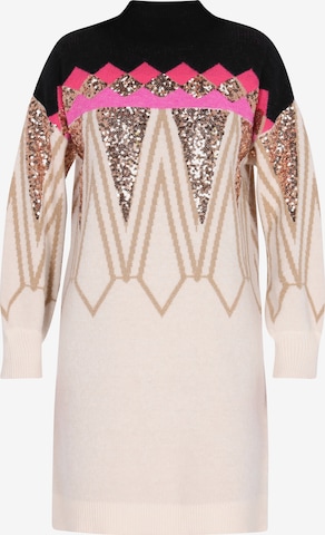 IZIA - Vestido de punto en rosa: frente