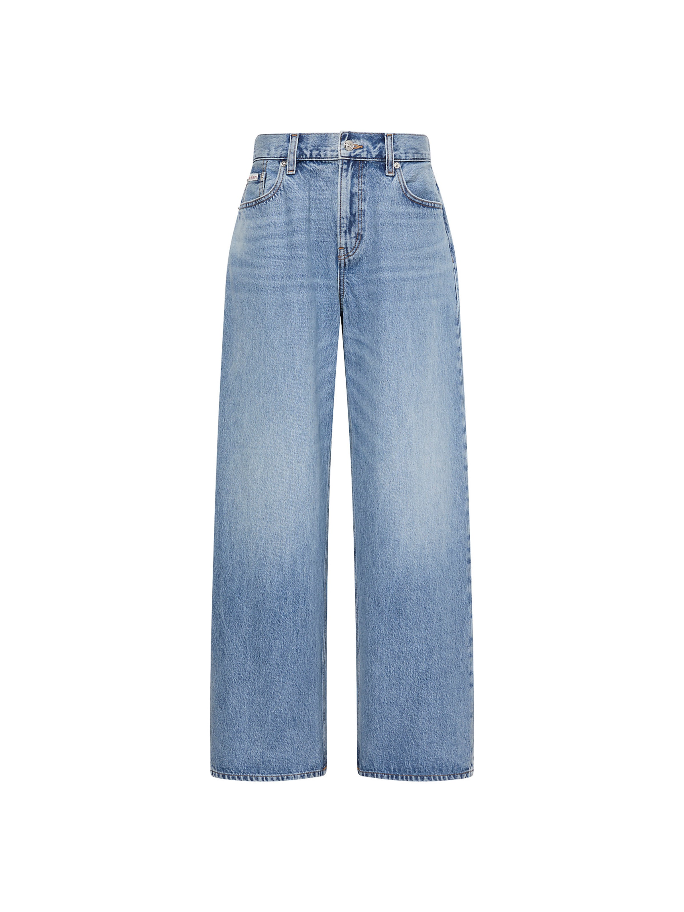 Calvin Klein Jeans Baggy Τζιν σε μπλε: μπροστά