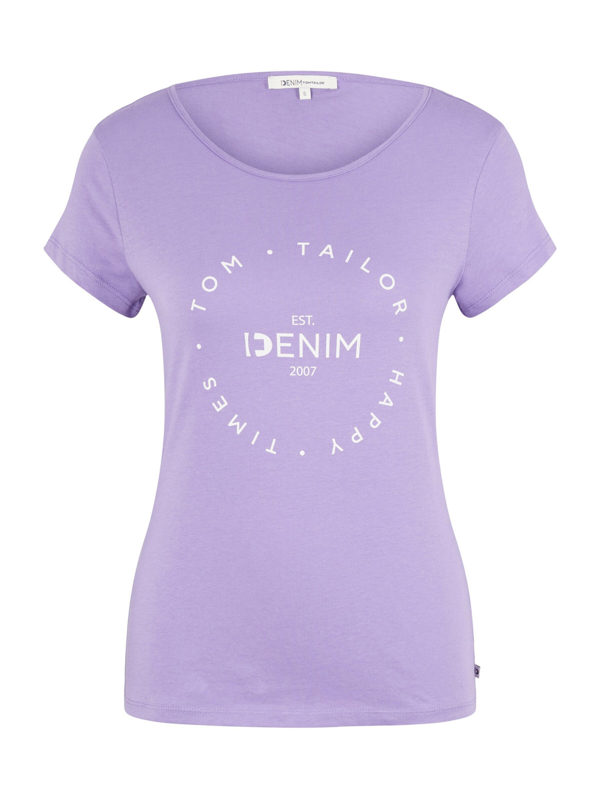 Tom Tailor Damen T-Shirt Mit Schriftzug – Aus Wei Produktbild-Vorschau 1