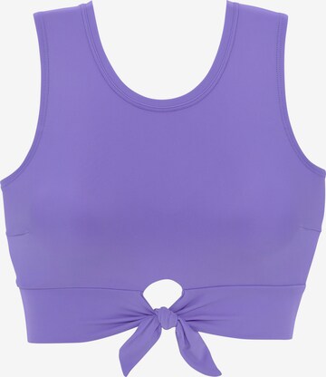 VENICE BEACH Bikini top in Purple: front