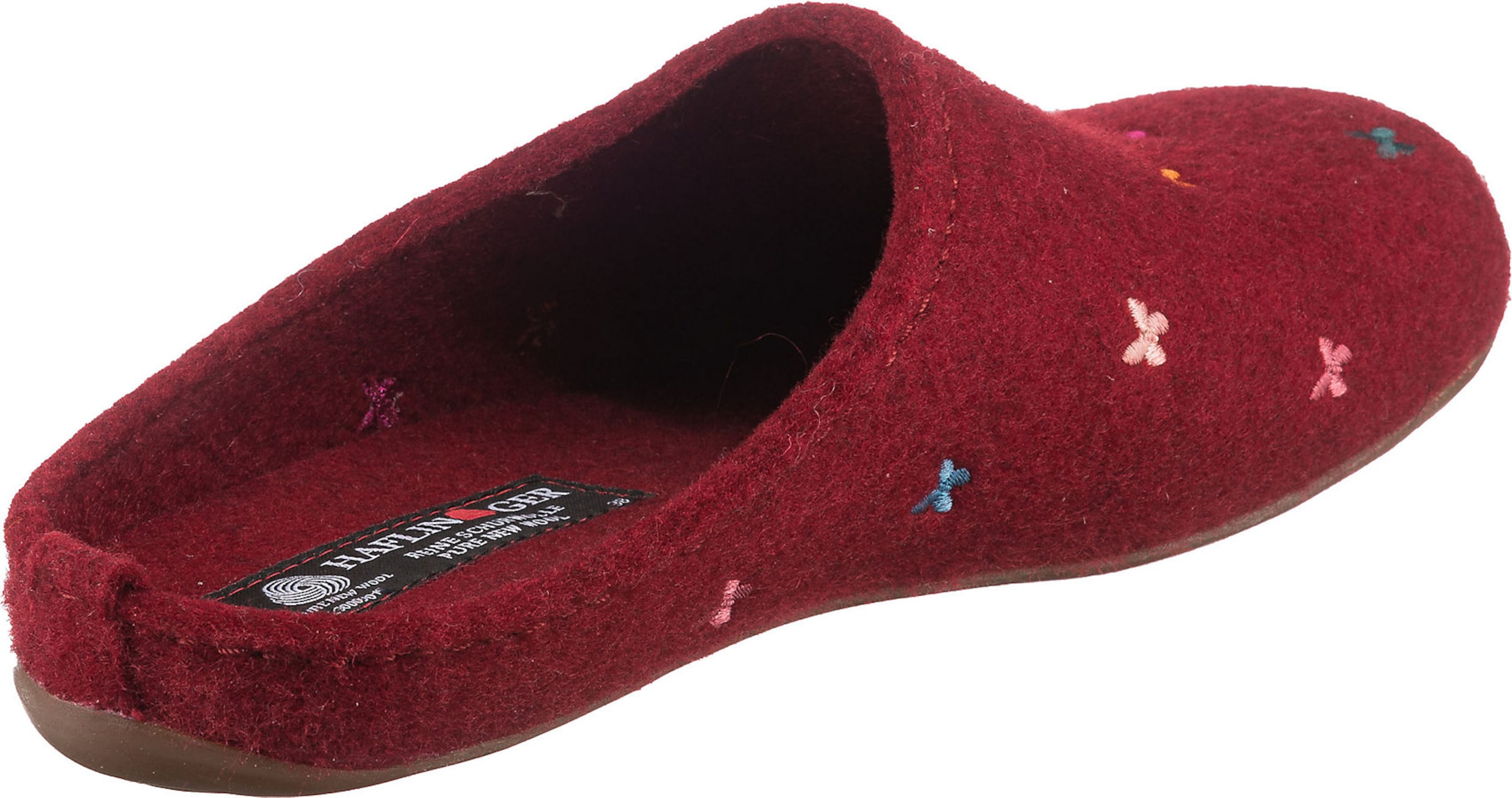 HAFLINGER Slipper 'Farfalline' in Red