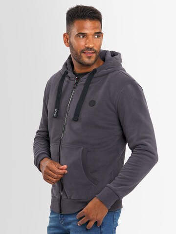 Alessandro Salvarini Sweatjacke 'Lomborio' in Grau