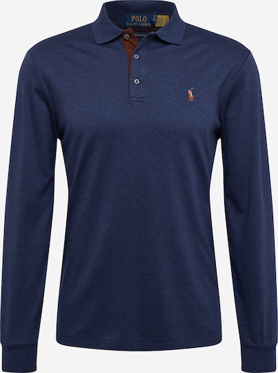 Polo Ralph Lauren T-Shirt en bleu marine / marron / orange foncé, Vue avec produit