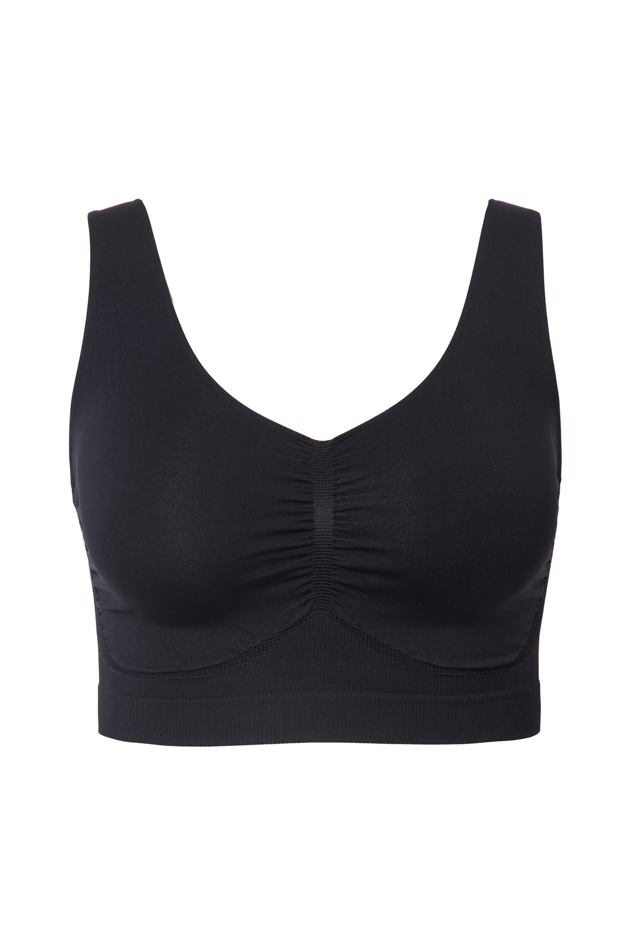 Ulla Popken Bustier BH in Zwart: voorkant
