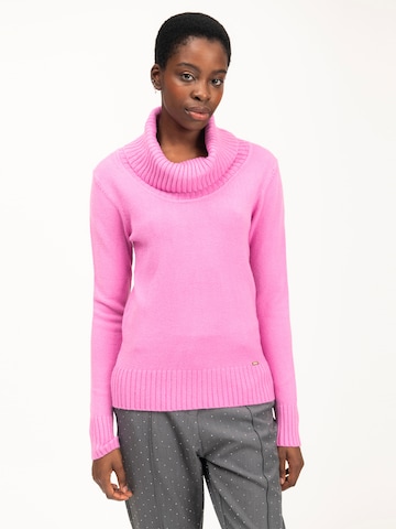 Influencer Sweater in Pink: front