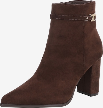Ital-Design Ankle Boots in Brown: front