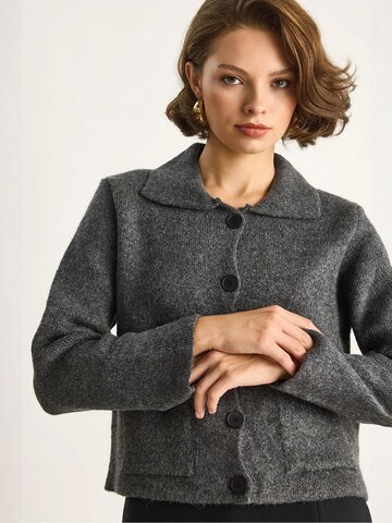 Bianco Lucci Strickjacke in Grau