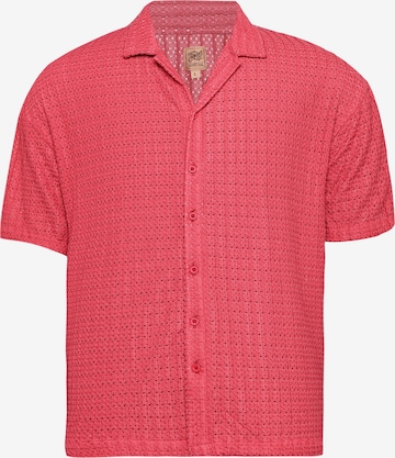 Fit confort Chemise 'Tiffany' Campus Sutra en rouge : devant