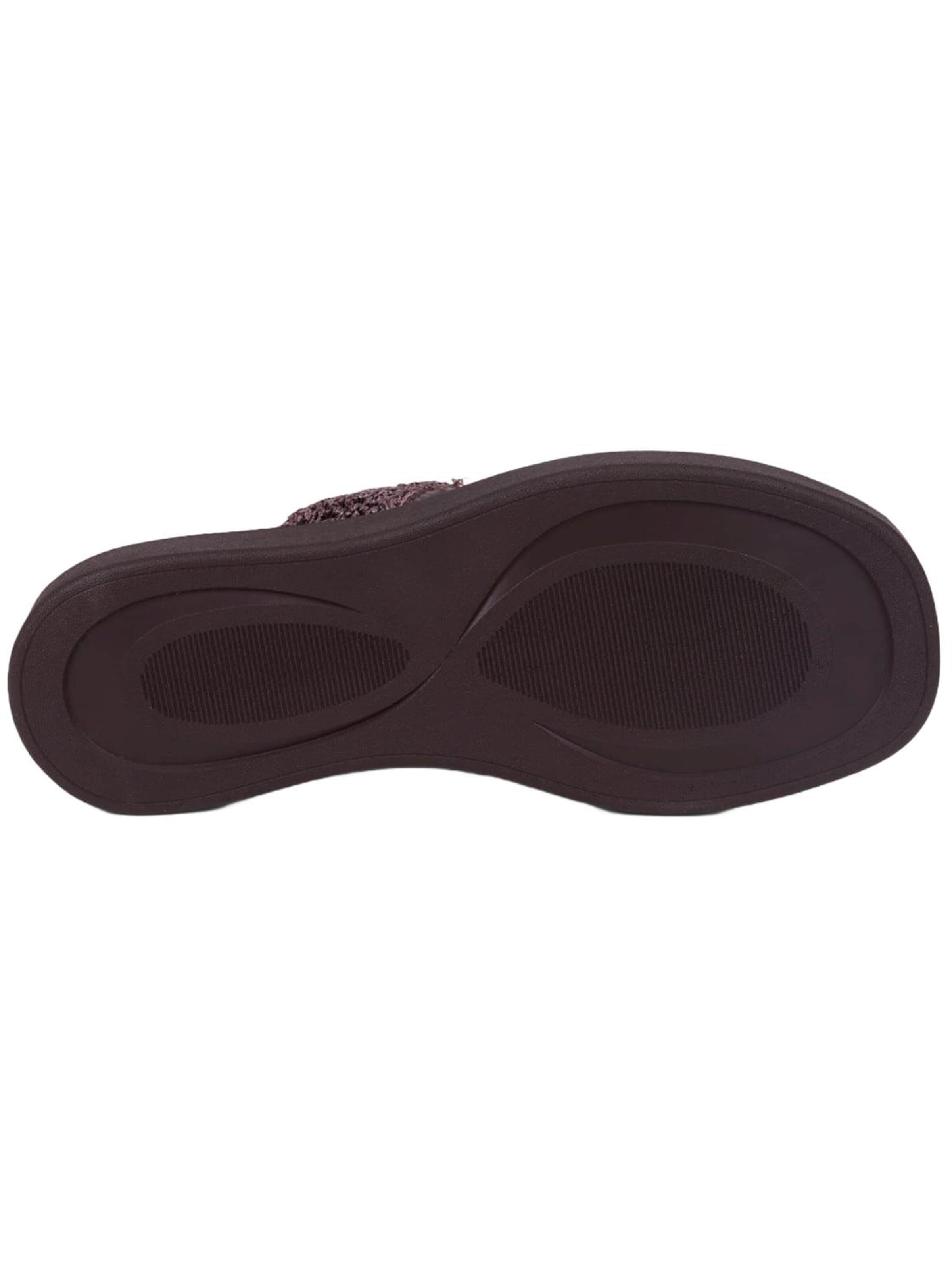 Desa Teenslipper 'Zehenstegsandalen' in Bruin
