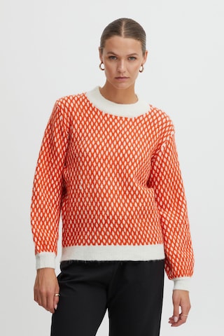 ICHI Sweater 'Kamara' in Red: front