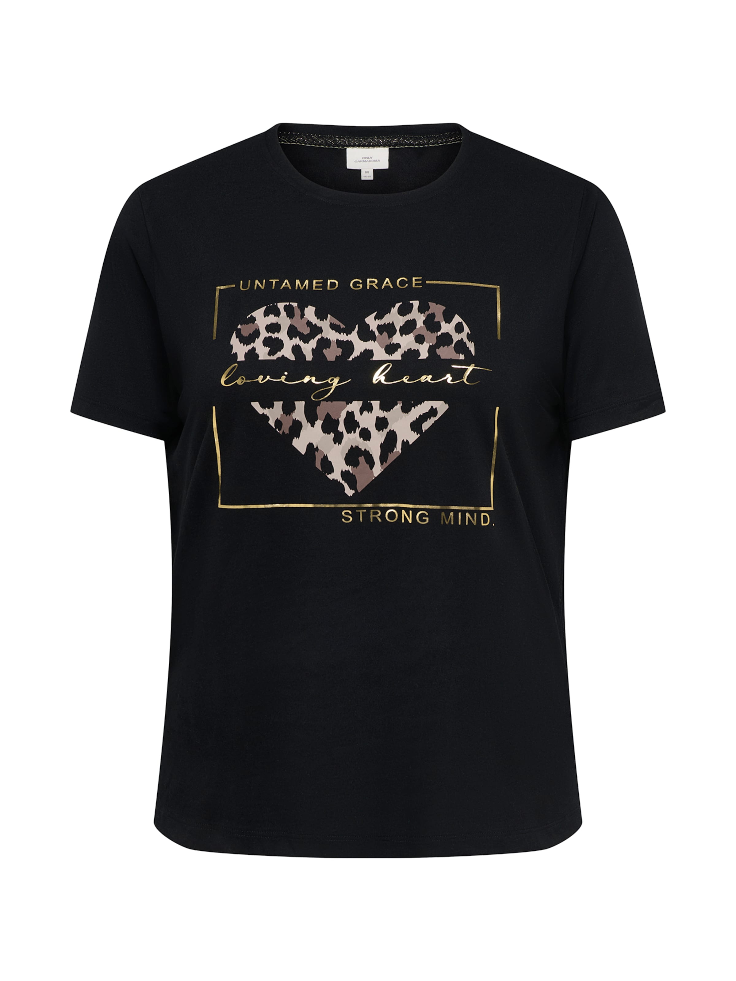 ONLY Carmakoma - Camiseta 'CARNIKO' en negro: frente