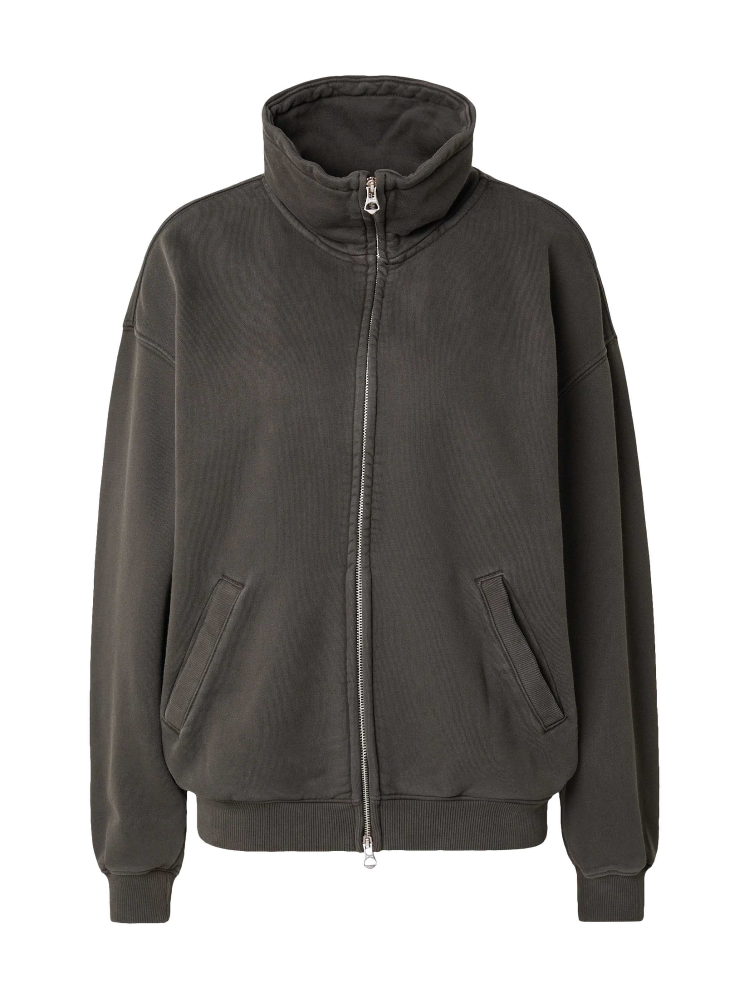 WEEKDAY Tepláková bunda - Sivá: predná strana