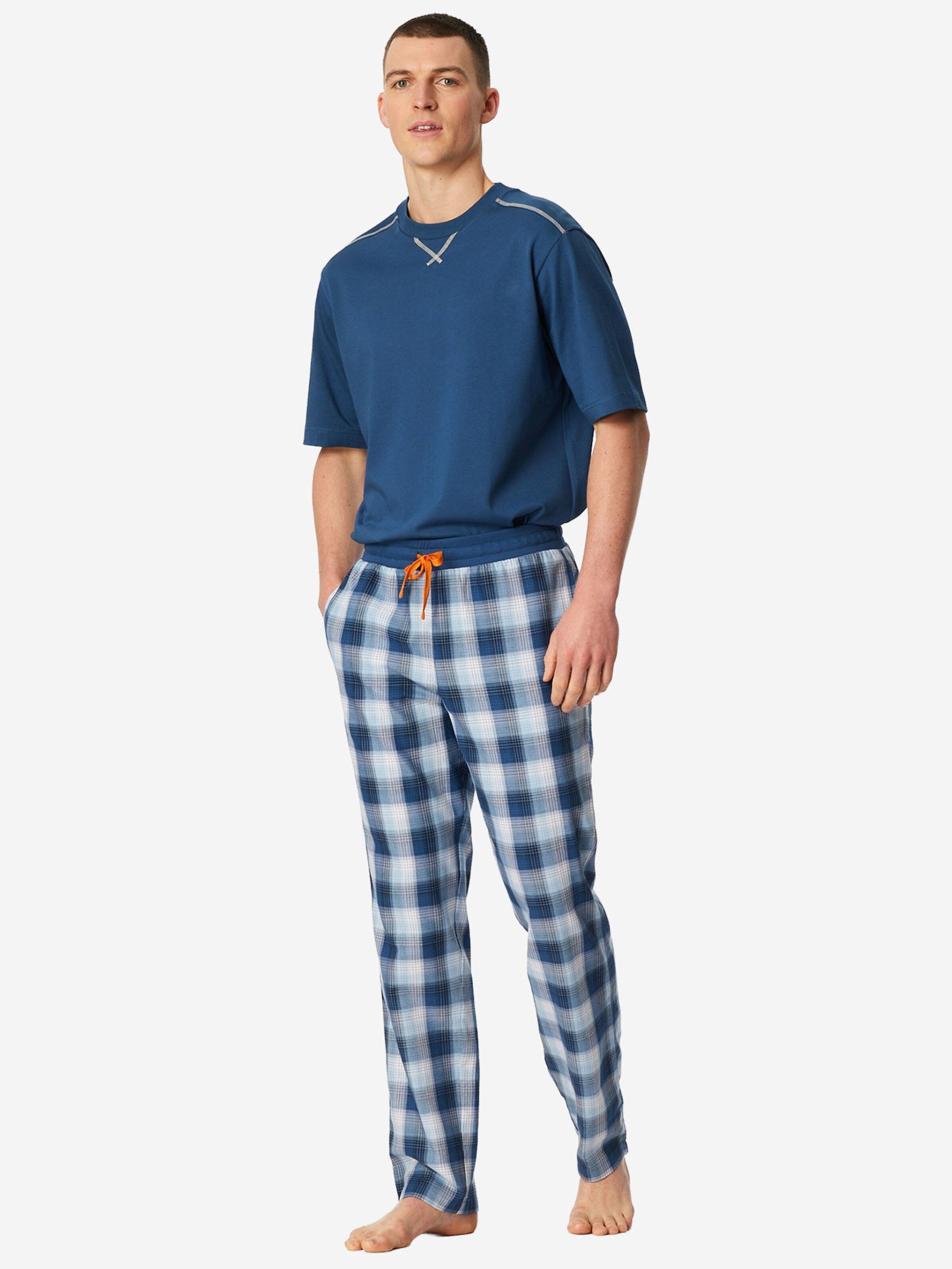 Pantalon de pyjama ' Mix Relax ' SCHIESSER en bleu