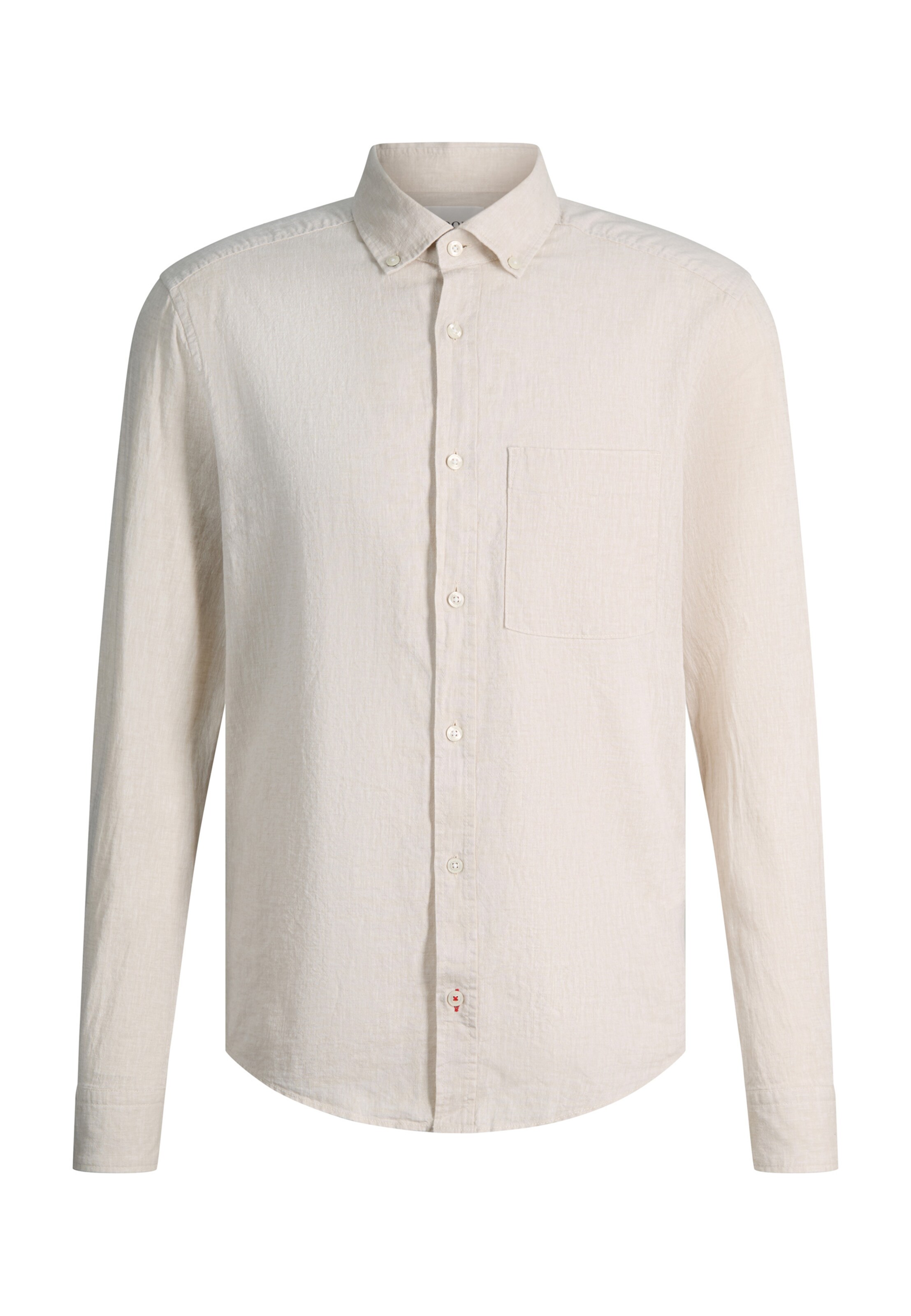 JOOP! Jeans Button Up Shirt 'Hali' in White: front