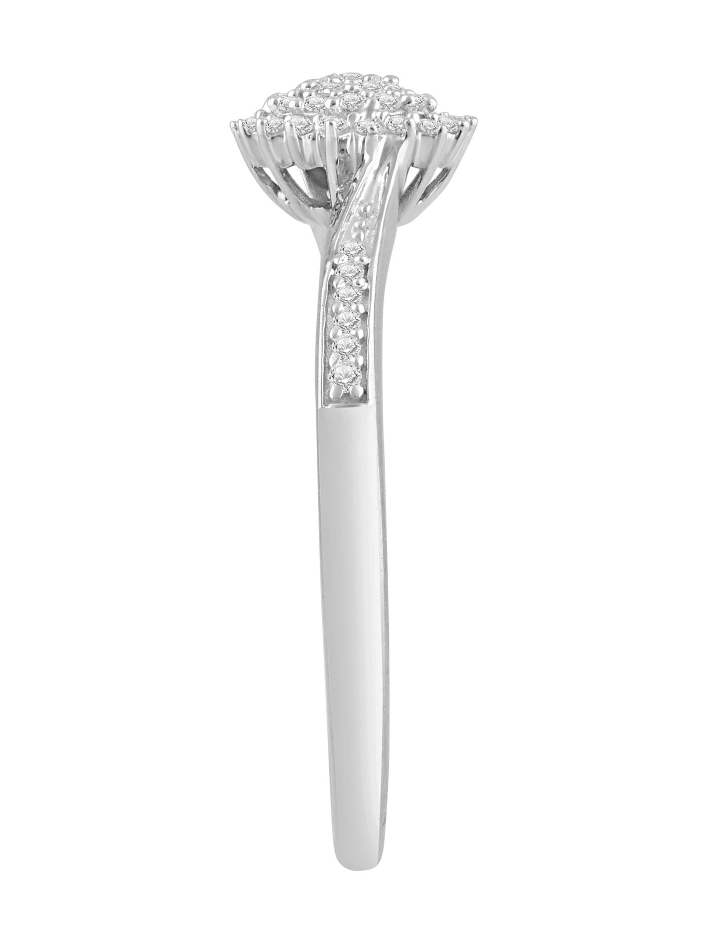 Diamant Exquis Ring‌‌‌‌‌‌‌ in Silber