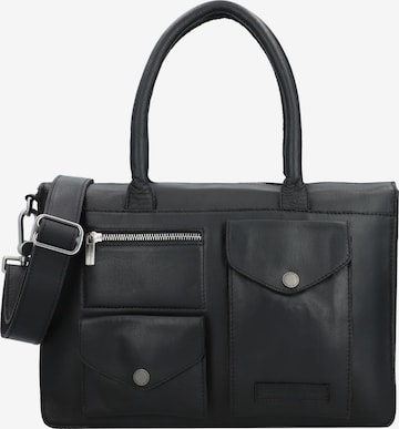 Cowboysbag Document Bag in Black: front