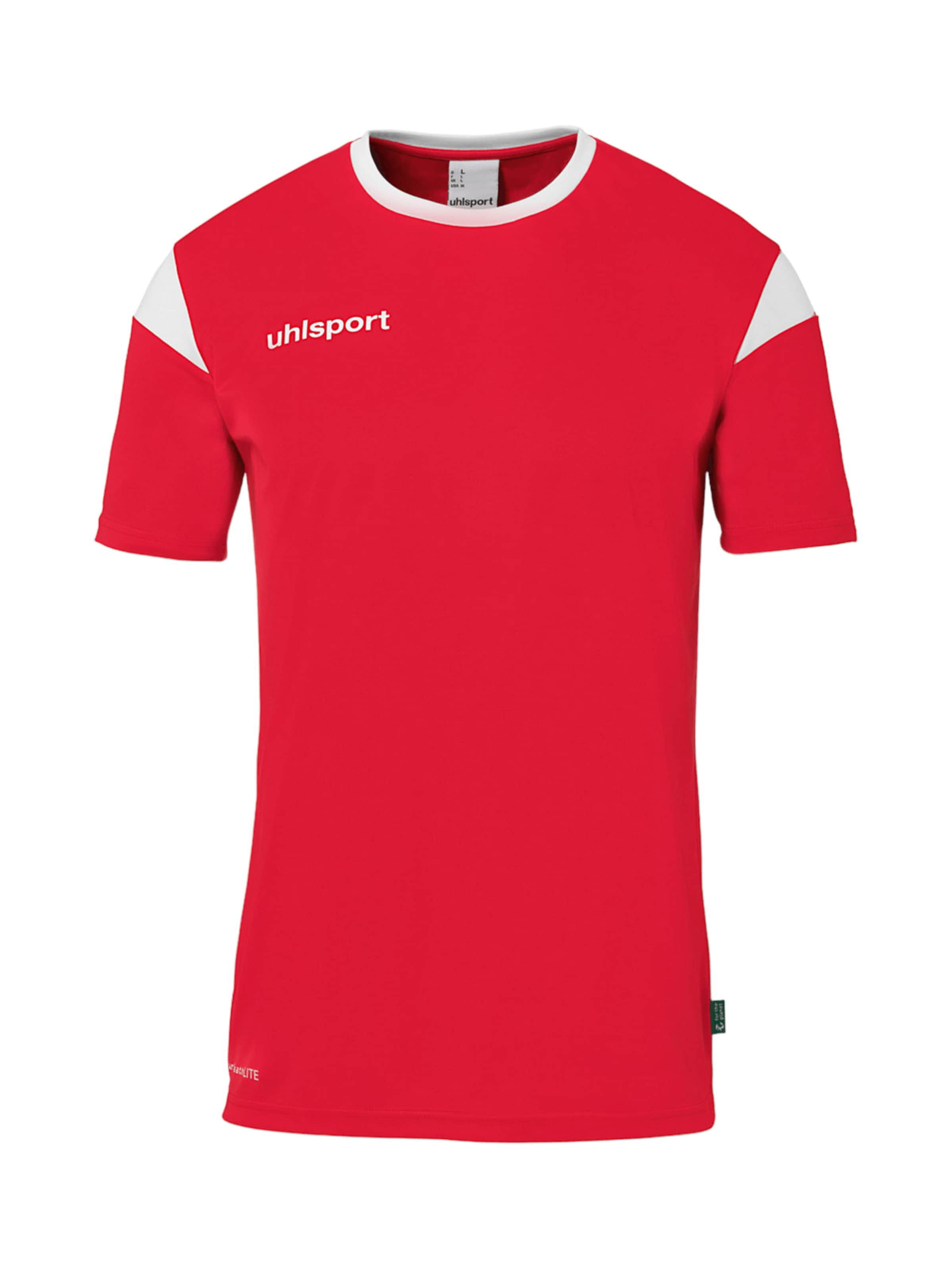 UHLSPORT - Camiseta funcional en rojo: frente