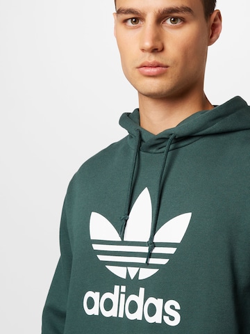 ADIDAS ORIGINALS - Sweatshirt 'Adicolor Classics Trefoil' em verde