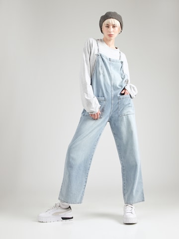Monki Loosefit Latzjeans in Blau