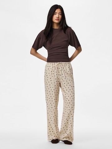 Wide Leg Pantalon 'PCPia' PIECES en gris