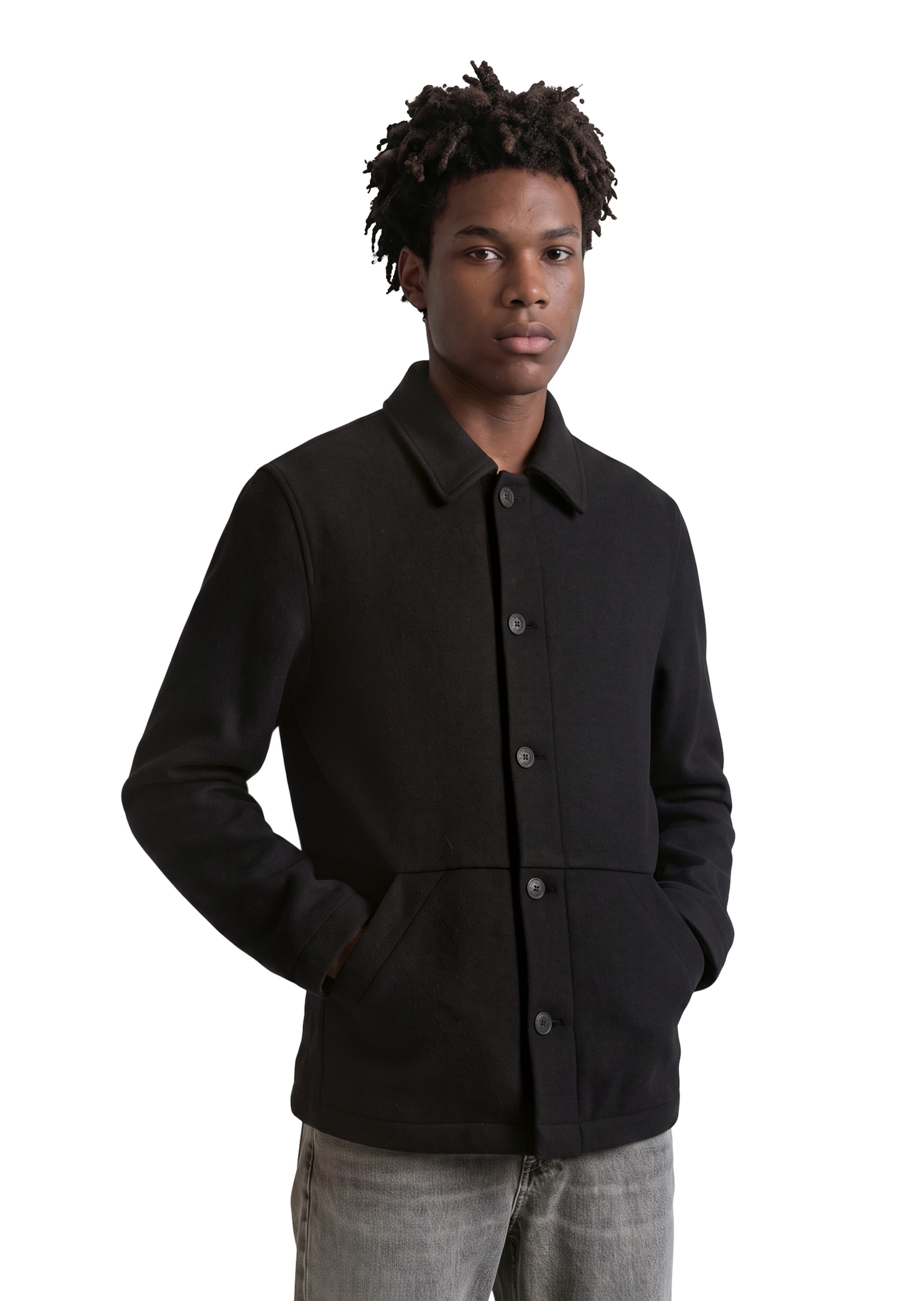 Marc O'Polo DENIM Jacke in Schwarz: Vorderseite