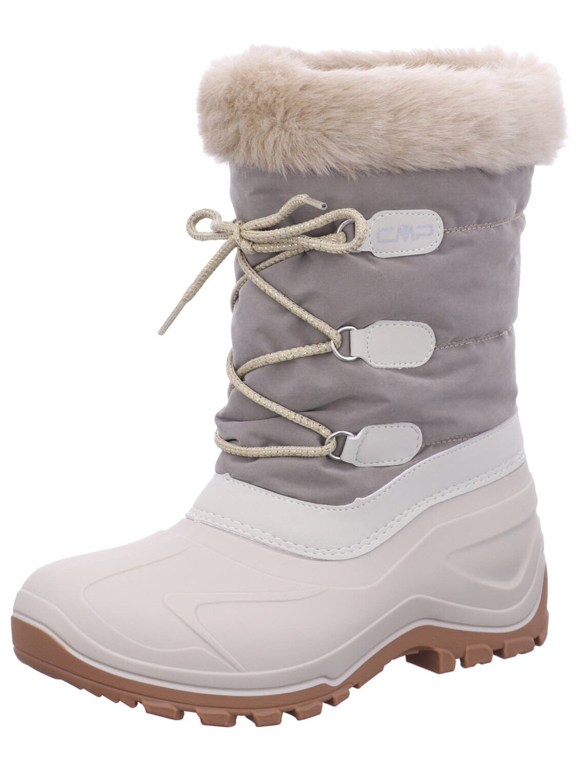 Boots da neve 'Stiefeletten/Boot Damen 3Q78956 P430 Kunststoff (Synthetik) in beige' di CMP in beige: frontale
