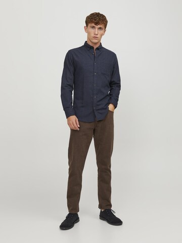 JACK & JONES Слим Рубашка 'JJEClassic' в Синий