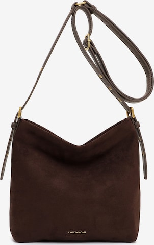 Sac bandoulière 'Laren ' Emily & Noah en marron : devant