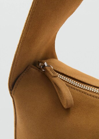 MANGO Shopper 'Piramide' in Brown