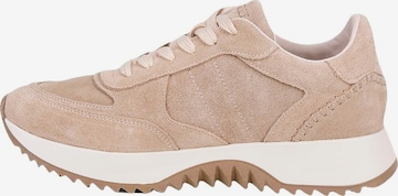 Desa - Zapatillas deportivas bajas 'DESA Damen-Plateau-Sneaker aus Wildleder' en beige: frente