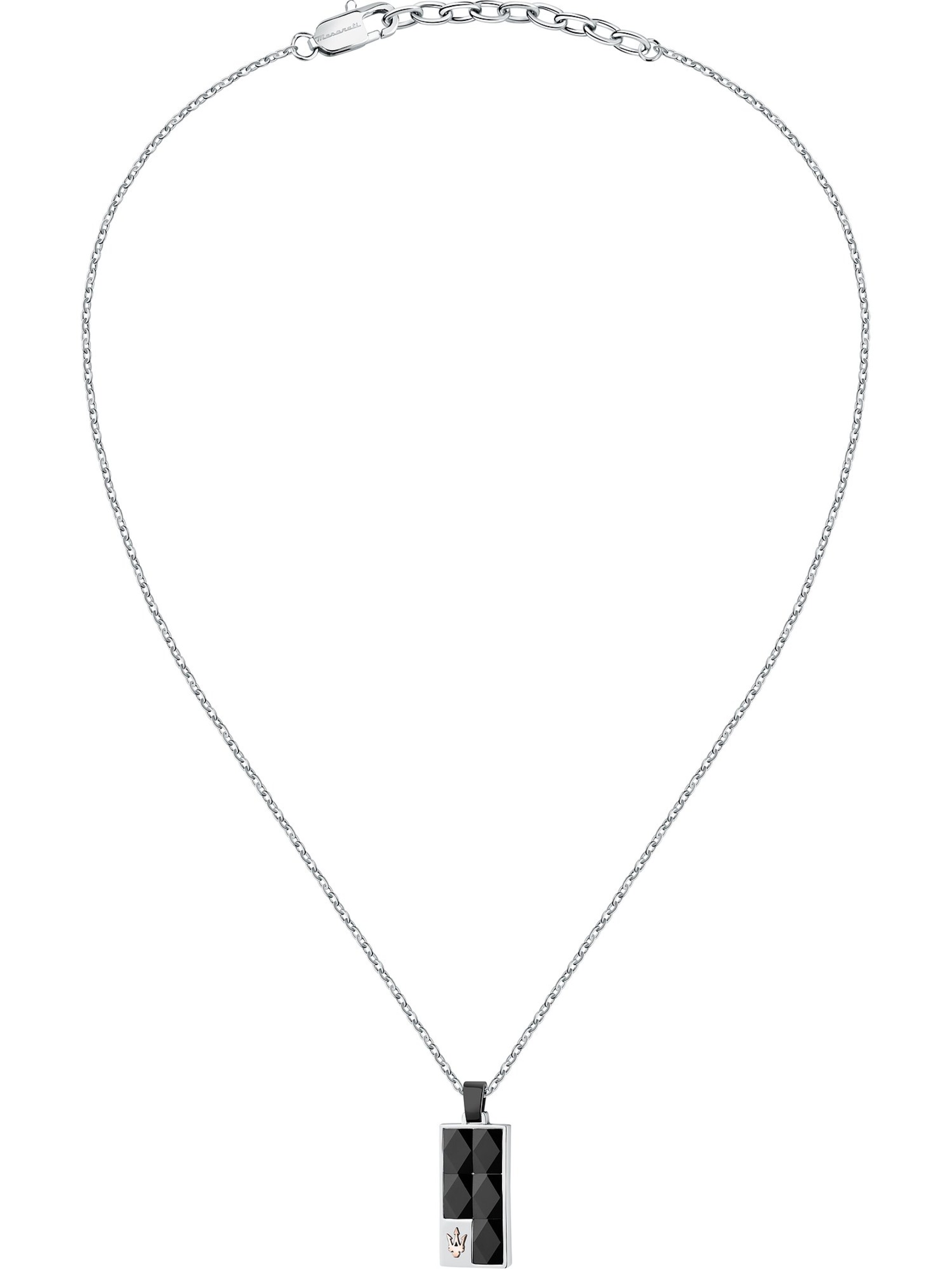 Maserati Kette in Silber: Vorderseite