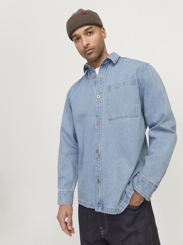 R.D.D. ROYAL DENIM DIVISION Regular fit Button Up Shirt in Blue