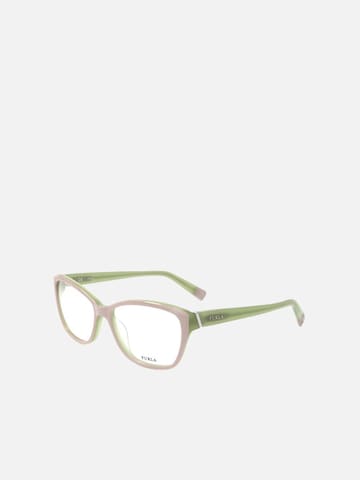 FURLA - Gafas de sol 'Furla VU4908 Shiny brown/green 52/15/135 WOMAN Eyewear Frame' en marrón: frente