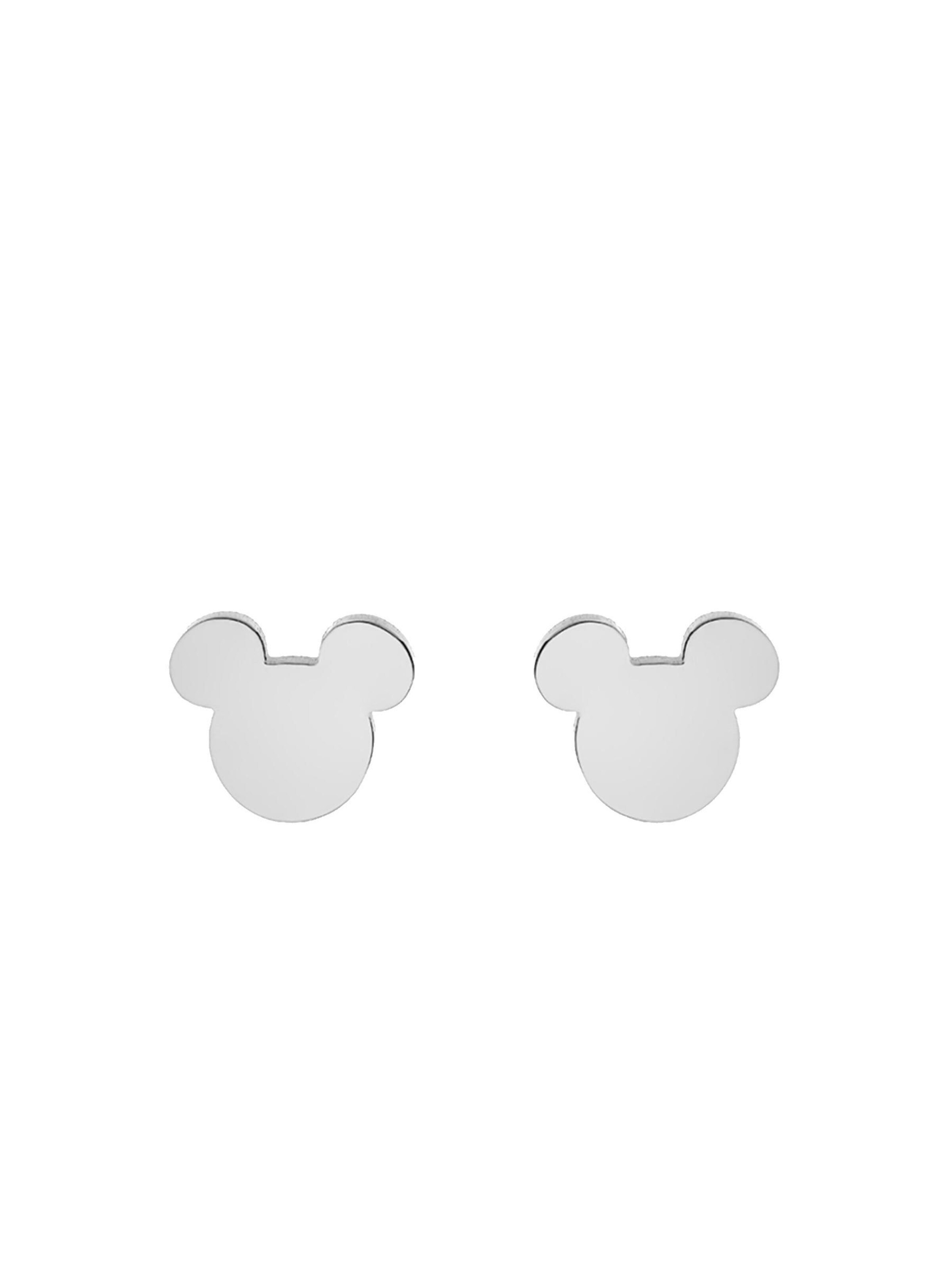 Bijou 'Ohrstecker Mickey Mouse' DISNEY en argent : devant