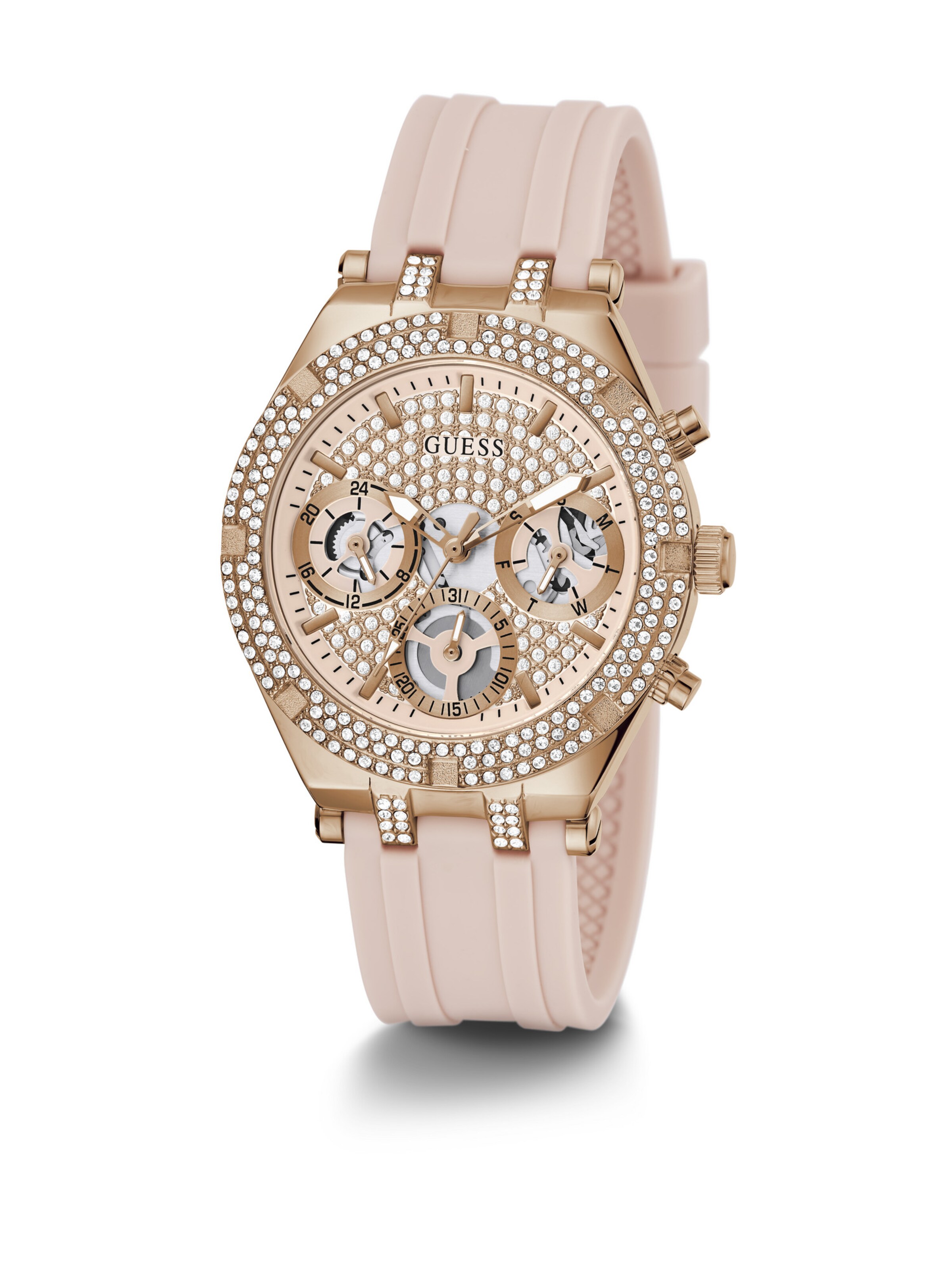 GUESS Analoog horloge ' HEIRESS ' in Roze