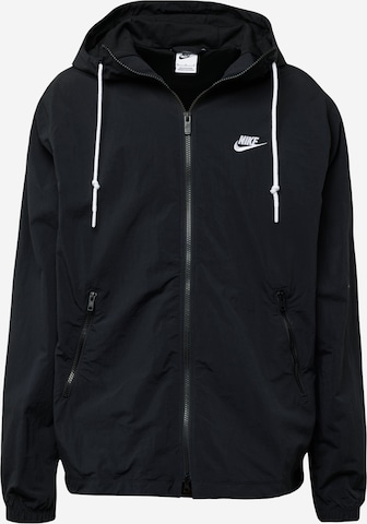 Nike Sportswear Демисезонная куртка в Черный: спереди