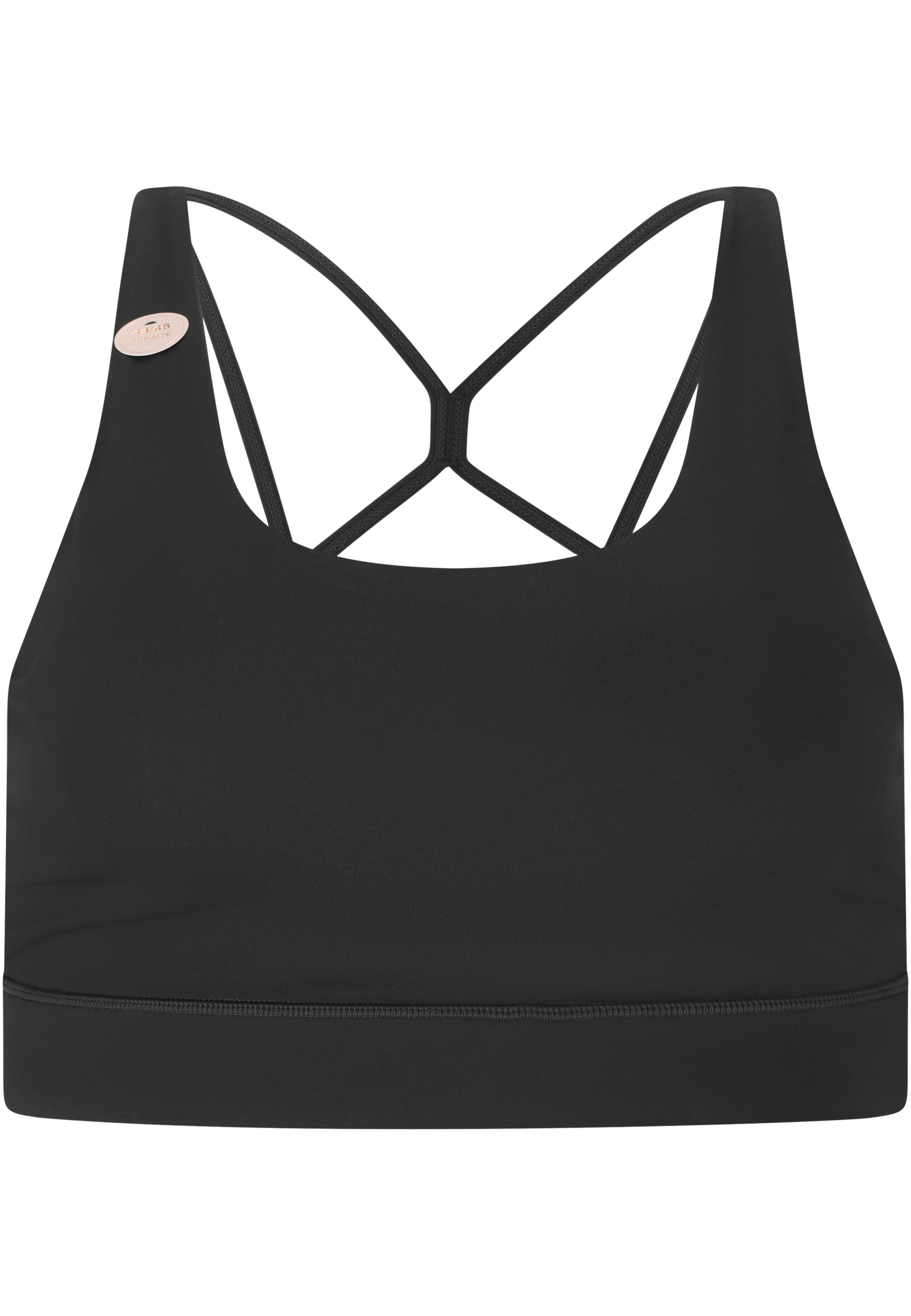 Q by Endurance Medium Support Sports bra 'Thalia V2' in Black: front