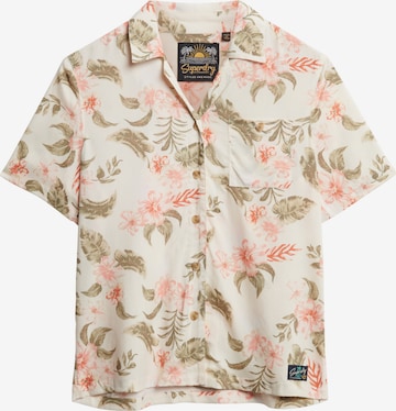 Superdry Blouse in Beige: voorkant